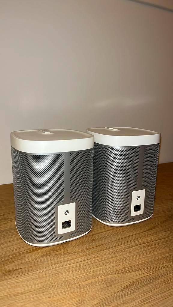 Sonos set, play 1, wit, gen1, Zie beschrijving, Audio, Tv en Foto, Luidsprekers, Zo goed als nieuw, Subwoofer, 120 watt of meer