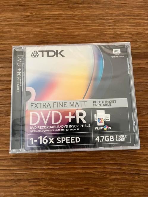 TDK DVD +R recordable. 22 stuks, nieuw, Cd's en Dvd's, Dvd's | Overige Dvd's, Nieuw in verpakking, Alle leeftijden, Ophalen of Verzenden