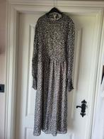 Langere Jurk H&M print mt l xl, H&M, Verzenden, Zwart, Maat 42/44 (L)