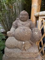 Antieke Stenen Happy Boeddha, Tuin en Terras, Tuinbeelden, Ophalen, Gebruikt, Steen, Boeddhabeeld