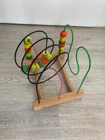 Houten kralenspiraal baby & kind speelgoed beschikbaar voor biedingen