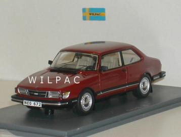 Neo . Saab 90 d. rood in. Hq resin schaal 1:43 splinternieuw beschikbaar voor biedingen