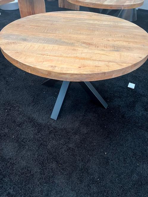 Eettafel naturel rond 150cm, 130cm, 120cm, Huis en Inrichting, Tafels | Eettafels, Nieuw, 100 tot 150 cm, Vijf personen of meer