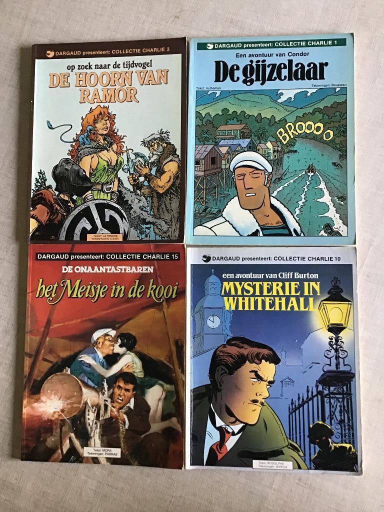 4 delen collectie Charlie, Meerdere stripboeken, Ophalen of Verzenden, Gelezen