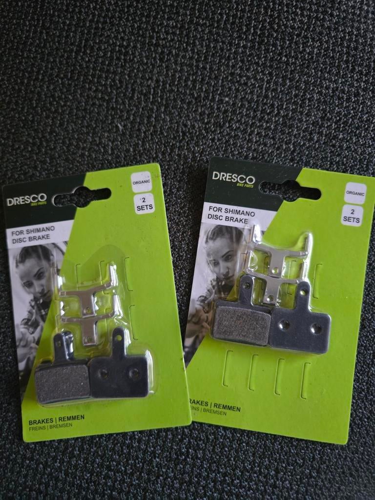 Nieuwe Dresco schijfremblokken (2x2 sets) voor Shimano, Remmen, Nieuw, Ophalen of Verzenden, Dresco