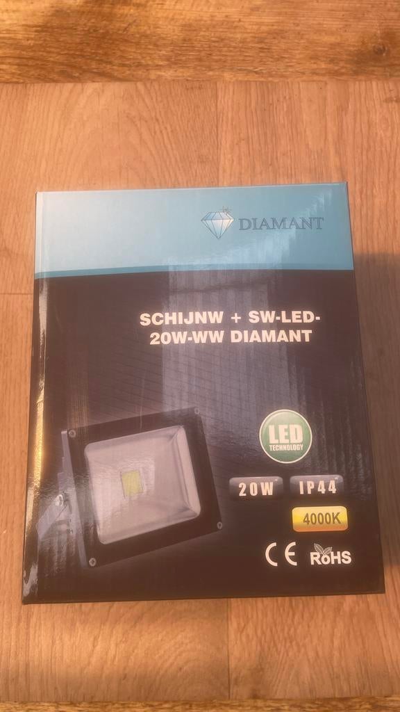 Diamant LED Schijnwerper 20W, Overige materialen, Minder dan 50 watt, Nieuw, Ophalen of Verzenden