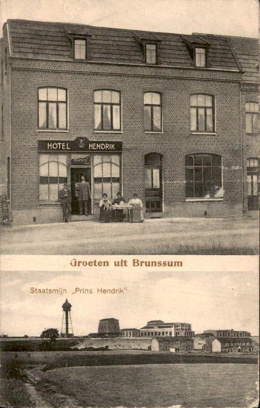 Brunssum - Hotel Hendrik - Staatsmijn Hendrik - 1915, Verzenden, Voor 1920, Ongelopen, Limburg