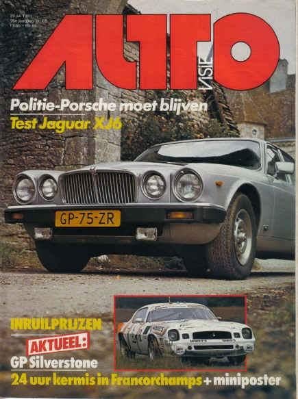 Autovisie 15 1981 : Jaguar XJ6 / XJS - Talbot Sunbeam LS, Ophalen of Verzenden, Gelezen, Algemeen