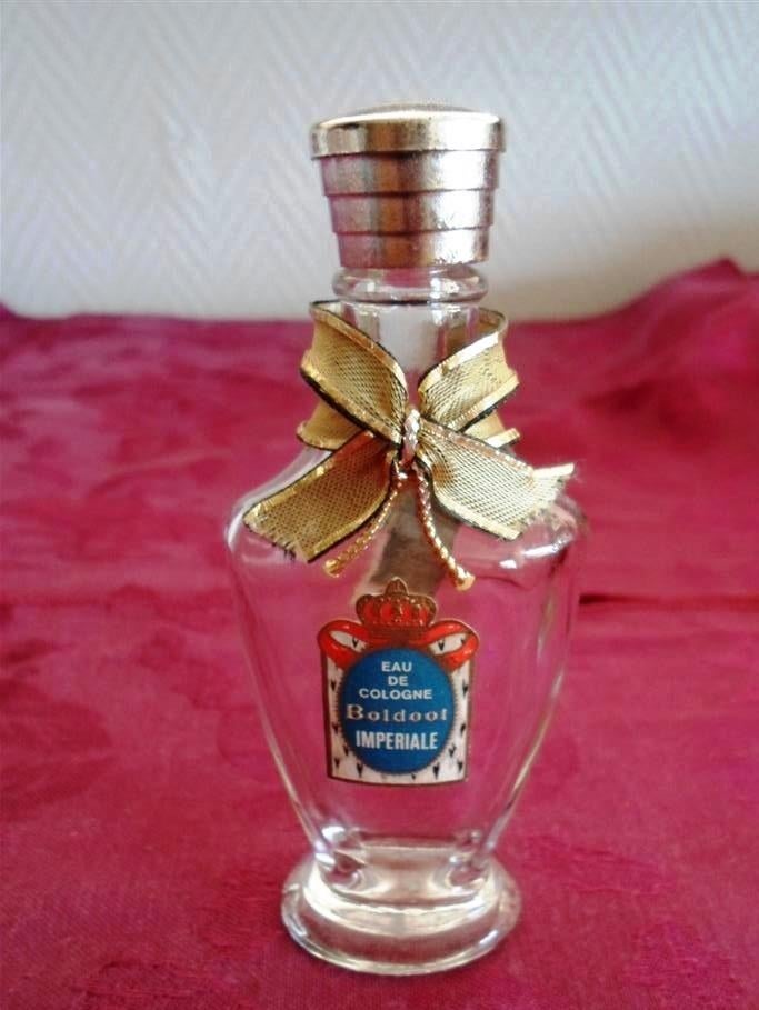Oud flesje Boldoot. Eau de cologne Boldoot Imperiale., Ophalen of Verzenden, Zo goed als nieuw, Parfumfles