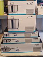 5x ah vivo villeroy en boch rvs pannenset pannen pan set, Huis en Inrichting, Keuken | Potten en Pannen, Nieuw, Pannenset, Ophalen of Verzenden