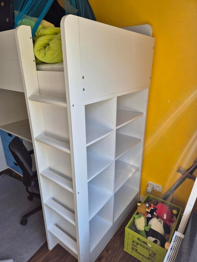 IKEA SMÅSTAD Hoogslaper met Bureau en Ladeblok, Ophalen, Gebruikt, Hoogslaper