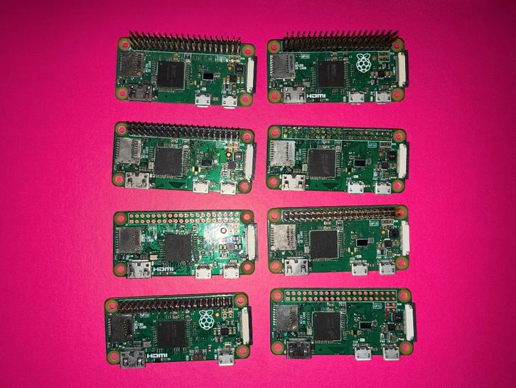 8 x Raspberry Pi Zero's en 2x PI 3B + diverse extra's, Computers en Software, Overige Computers en Software, Gebruikt, Ophalen of Verzenden