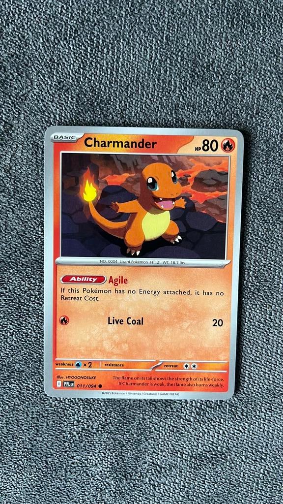 charmander, Hobby en Vrije tijd, Verzamelkaartspellen | Pokémon, Ophalen of Verzenden, Zo goed als nieuw