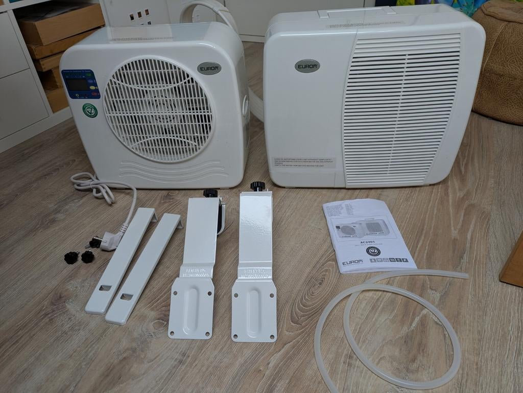 Eurom split airco ac2401 voor camper of caravan, Ophalen, Mobiele airco, Minder dan 60 m³, 3 snelheden of meer