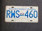 Kentekenplaat Canada British Columbia nummerbord License CAN, Ophalen of Verzenden, Gebruikt, Auto's