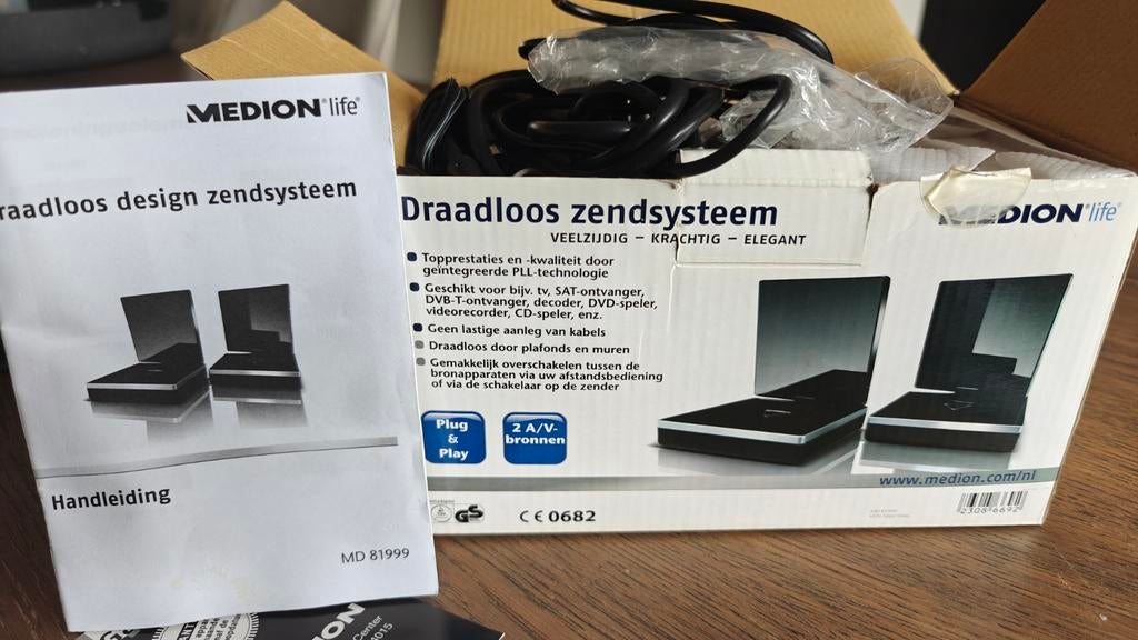 Medion draadloos zendsysteem MD 81999 nieuw, Ophalen of Verzenden, Minder dan 2 meter