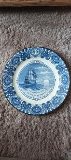 Delfts Blauw Gedenkbord 50 Jaar Koninklijke Marechaussee, Ophalen of Verzenden