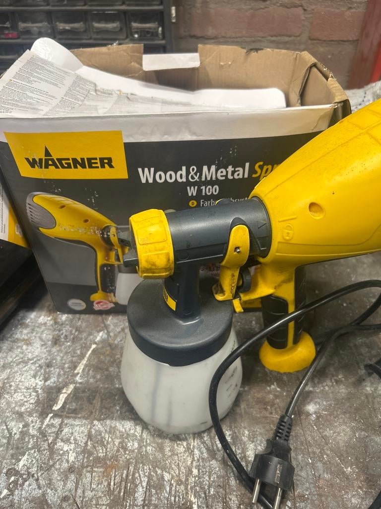Wagner W 100 Wood & Metal Sprayer - Weinig gebruikt, Ophalen of Verzenden, Zo goed als nieuw, Verfspuit of Verfpomp