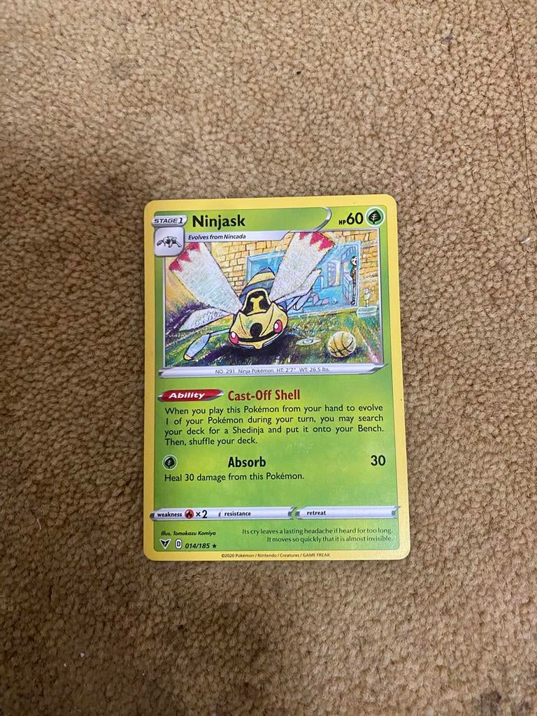 Pokémon kaarten: Ninjask en Cutiefly, Verzenden, Zo goed als nieuw, Meerdere kaarten