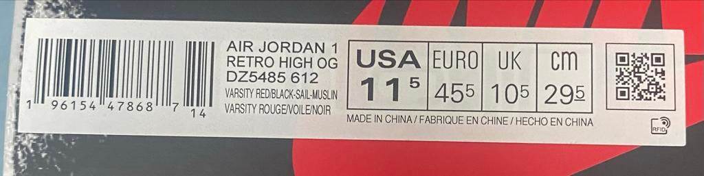 Nike Air Jordan 1 Retro High OG Lost and Found, Kleding | Heren, Schoenen, Ophalen of Verzenden, Nieuw, Overige kleuren, Sneakers of Gympen