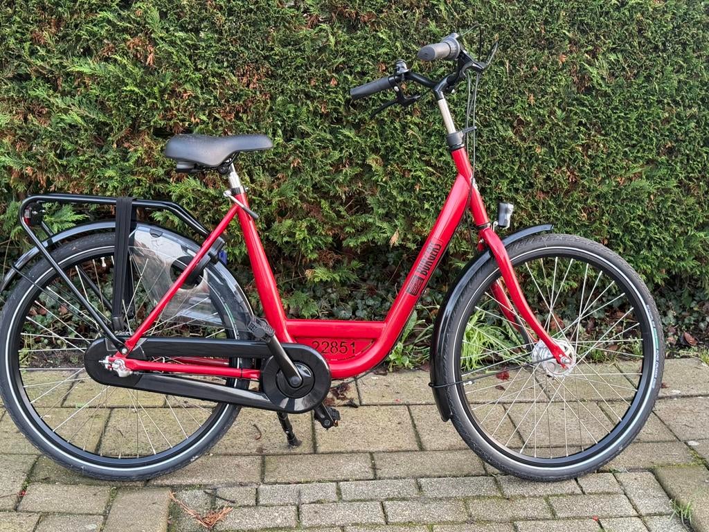 Burgers Bedrijfsfiets rood nieuw 26 inch zgan, Ophalen, Zo goed als nieuw, Overige merken, Versnellingen