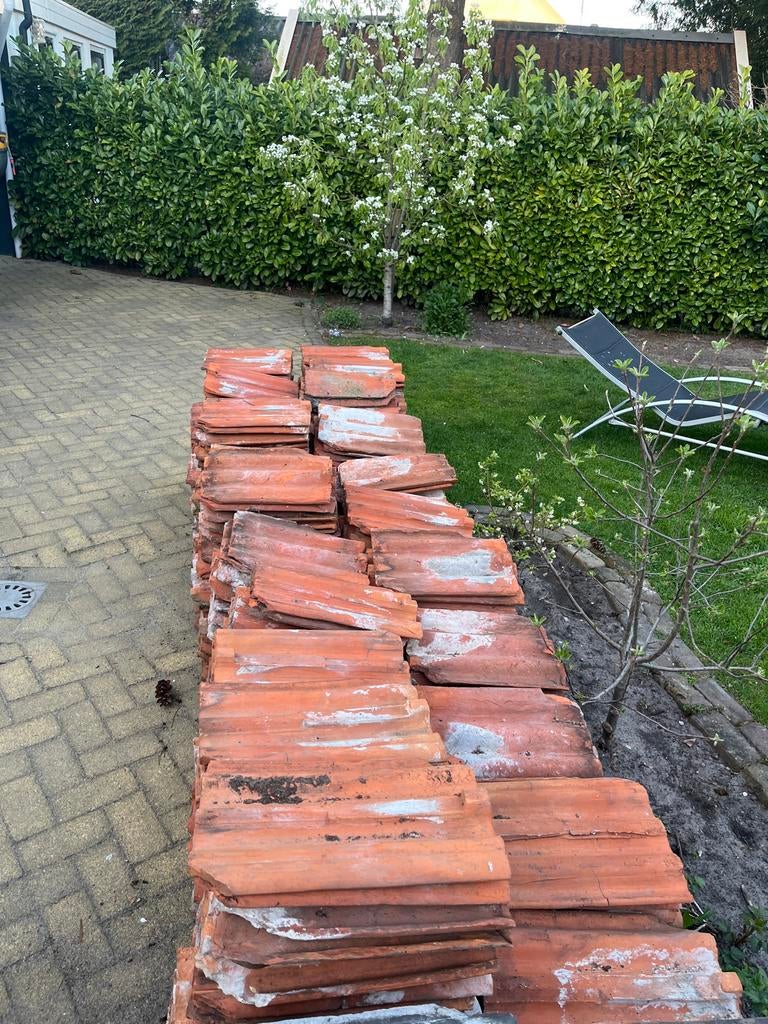 Partij friese rode dakpannen, Ophalen, Gebruikt, Steen of Klei, Dakpannen