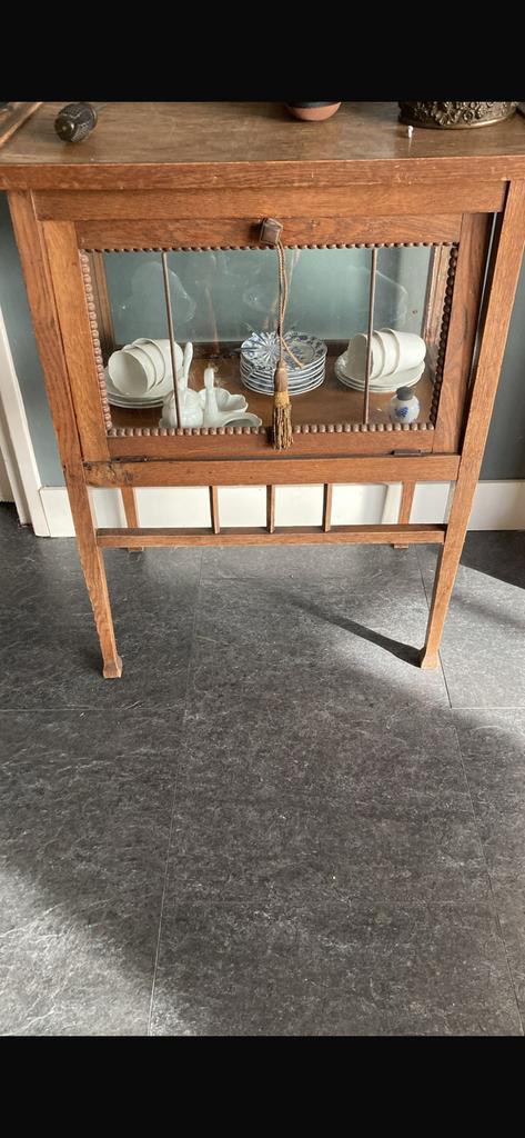 Antiek thee kastje, Ophalen, 50 tot 100 cm, Zo goed als nieuw, 25 tot 50 cm