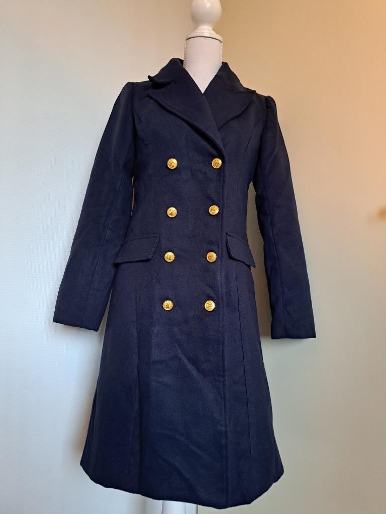 Blauw jas Shein, Maat 38/40 (M), Blauw, Nieuw, Ophalen of Verzenden