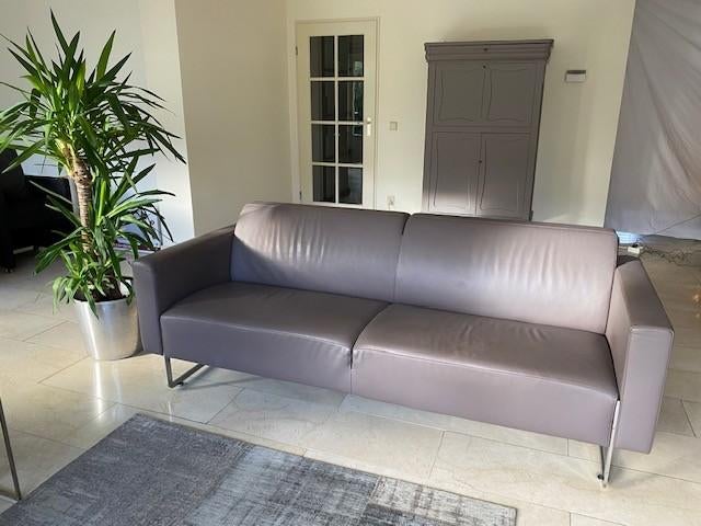 Artifort Mare 2,5 zits leer, Ophalen, Gebruikt, Minder dan 75 cm, Driepersoons