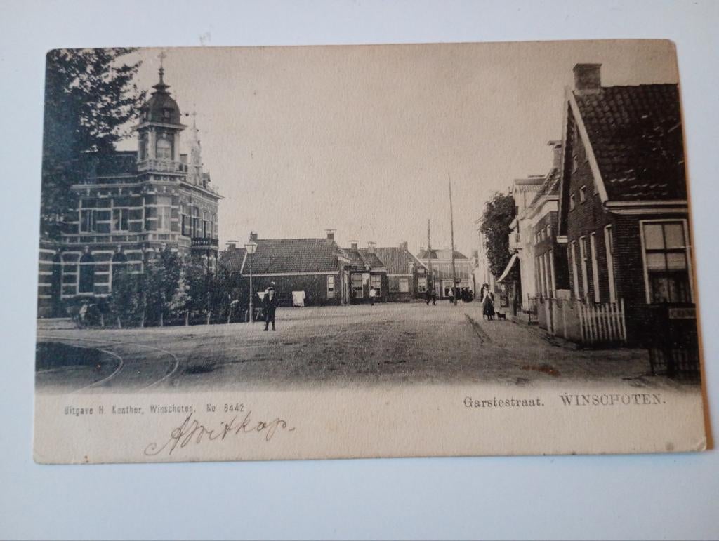 Winschoten Garstestraat 1905, Ophalen of Verzenden, Voor 1920, Gelopen, Groningen