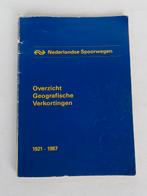 NS Overzicht geografische verkortingen 1921-1987, Verzamelen, Spoorwegen en Tramwegen, Ophalen of Verzenden, Gebruikt, Trein, Boek of Tijdschrift