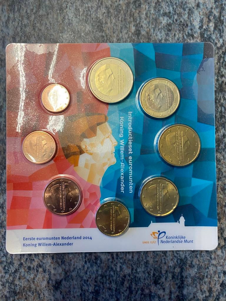 Introductieset Euromunten 2014 Koning Willem-Alexander, Postzegels en Munten, Munten | Nederland, Ophalen of Verzenden, Koningin Beatrix
