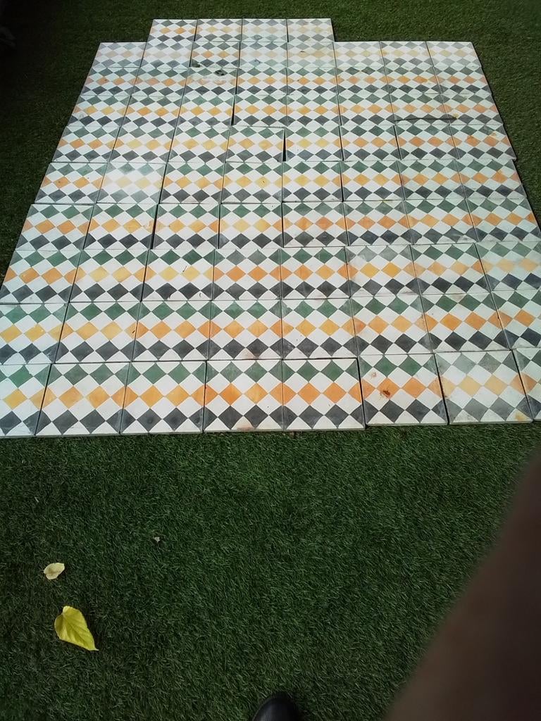 Terrastegels met decor, Ophalen, Beton, Overige typen