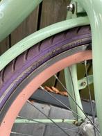 Kinderfiets mintgroen met paarse banden, Ophalen of Verzenden, Gebruikt, 16 tot 20 inch