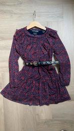 Nik&Nik jurkje maat 116 met ruches en bloemenprint, Kinderen en Baby's, Kinderkleding | Maat 116, Ophalen of Verzenden, Zo goed als nieuw