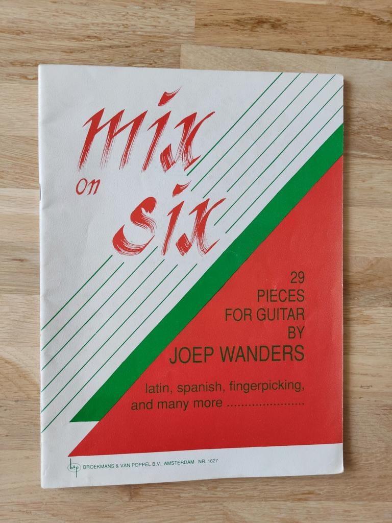 Gitaar bladmuziek Joep Wanders - Mix on Six, Ophalen of Verzenden, Gebruikt, Gitaar