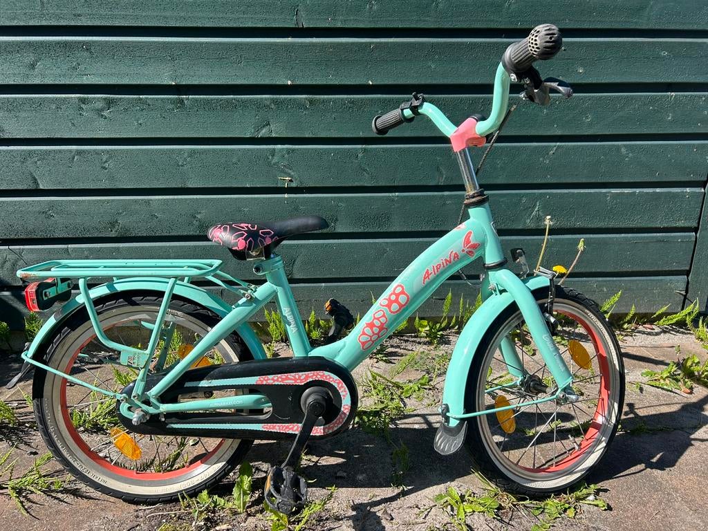Fiets Alpina 16 inch meisje, Ophalen, Gebruikt, Terugtraprem, 16 inch