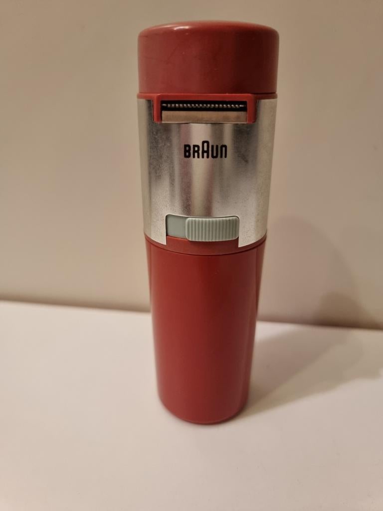 Vintage Braun Sixtant SM 31 Scheerapparaat - Rood, Witgoed en Apparatuur, Persoonlijke-verzorgingsapparatuur, Gebruikt, Scheren en Epileren