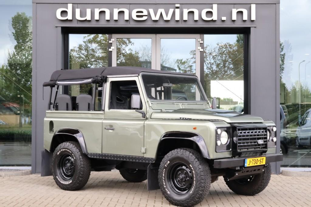 Land rover DEFENDER 90*BENZINE*SOFTTOP*EXMOOR*PANGEA GREEN*T, 136 pk, Gebruikt, 4 cilinders, Met garantie (alle)