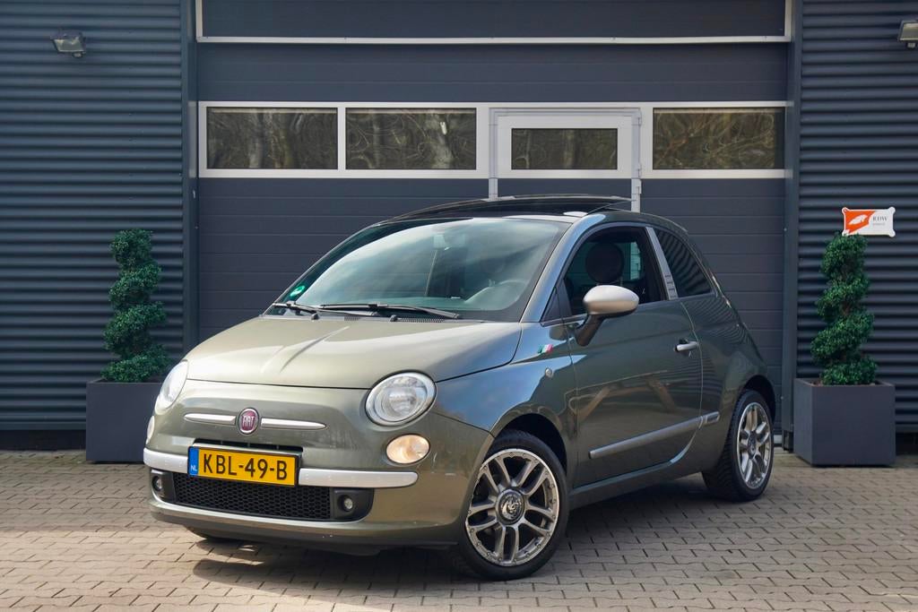 Fiat 500 1.2 Lounge "By Diesel" PANO INTERSCOPE AUDIO LEDER, Auto's, Gebruikt, 4 cilinders, 840 kg, 4 stoelen