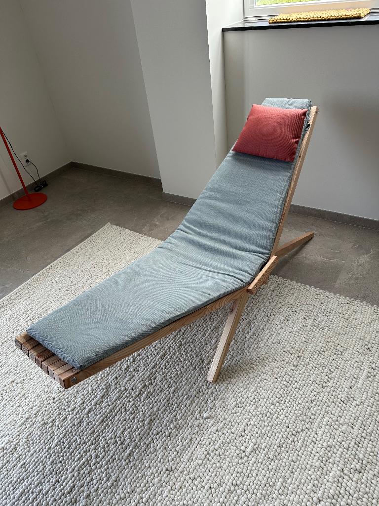 Weltevree woodlounger, Ophalen, Nieuw, Hout, Inklapbaar