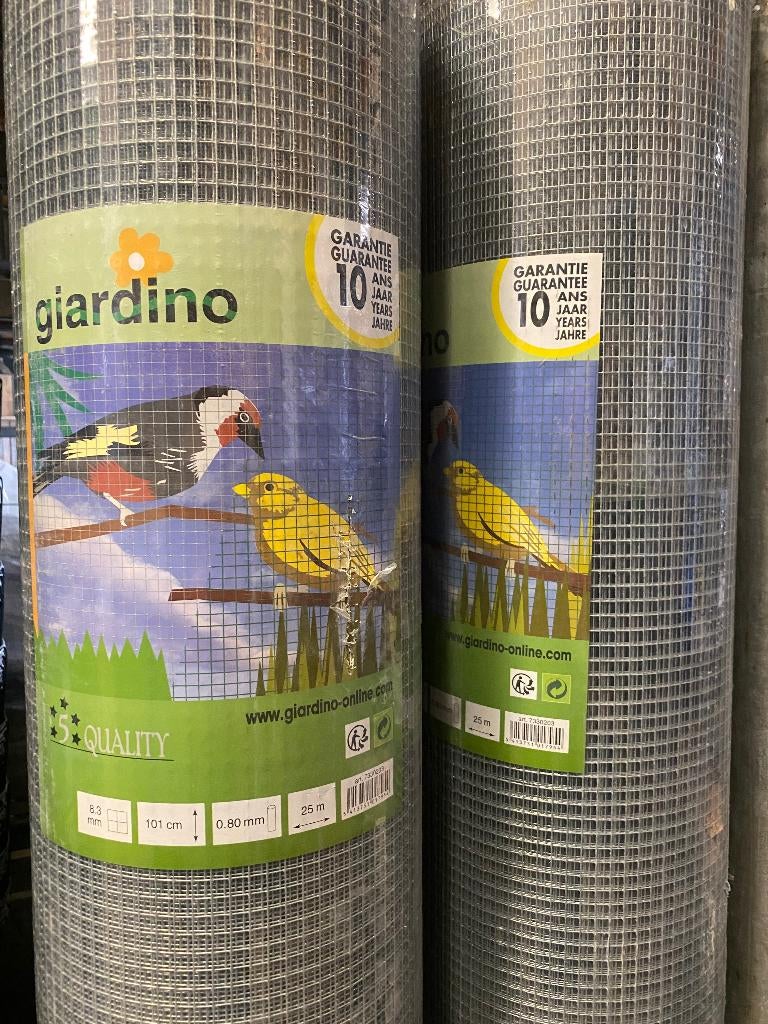 Gelast gaas verzinkt 8.3x8.3x0.8 1m hoog 25m, Dieren en Toebehoren, Ophalen, Nieuw, Metaal, Volière