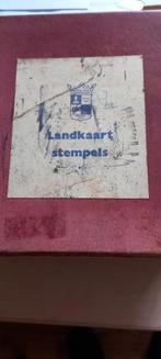 Vintage Landkaart Stempels - Educatief Spel, Gelezen, Overige typen, Ophalen of Verzenden, 1800 tot 2000