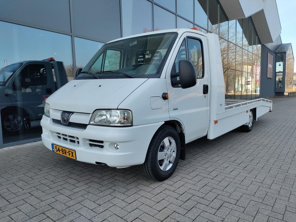 Peugeot BOXER 350LL 2.8 HDI oprijwagen 1250KG Tijhof, Startonderbreker, 2798 cc, Wit, Bedrijf