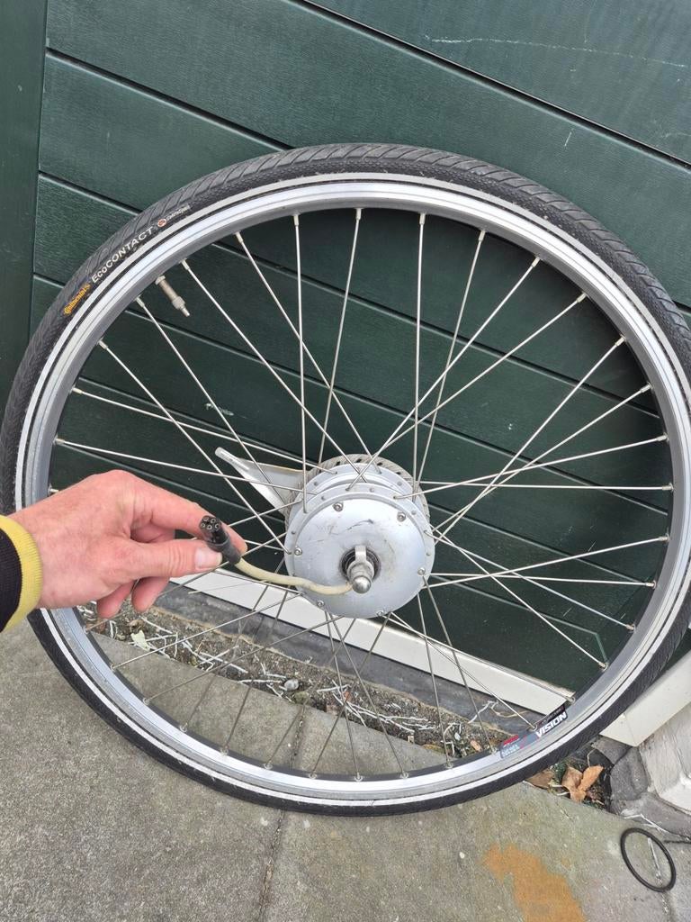 Gazelle voorwiel 5 pins, Ophalen of Verzenden, Zo goed als nieuw, Motor, Aluminium