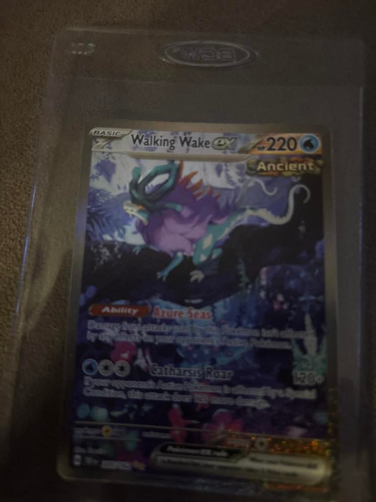 Walking Wake ex Pokémon kaart, Ophalen of Verzenden, Zo goed als nieuw, Losse kaart, Foil