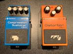 Boss CS-3 Compressor Sustainer & DS-1 Distortion pedalen, Muziek en Instrumenten, Effecten, Ophalen, Gebruikt, Distortion, Overdrive of Fuzz
