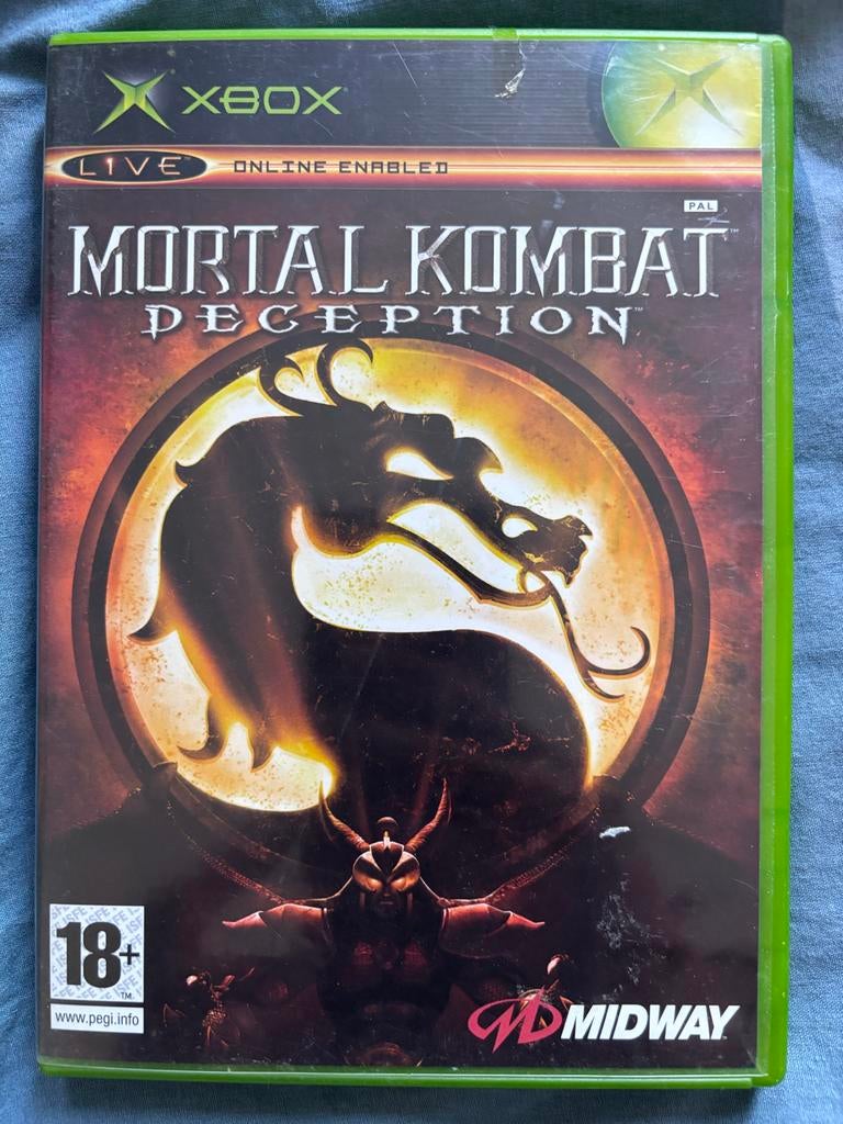 Mortal Kombat Deception Xbox - Lichte krassen, gebruikt, Gebruikt, Vanaf 18 jaar, Vechten, 2 spelers