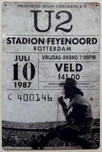 U2 Feyenoord stadion Rotterdam reclamebord van metaal deco, Info@deconoord.nl, Nieuw, Ophalen of Verzenden, Foto of Kaart