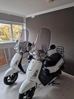 2x SYM Fiddle 2 50S Wit 600KM ZGAN, Fietsen en Brommers, Scooters | SYM, Ophalen, Zo goed als nieuw, Benzine, Fiddle